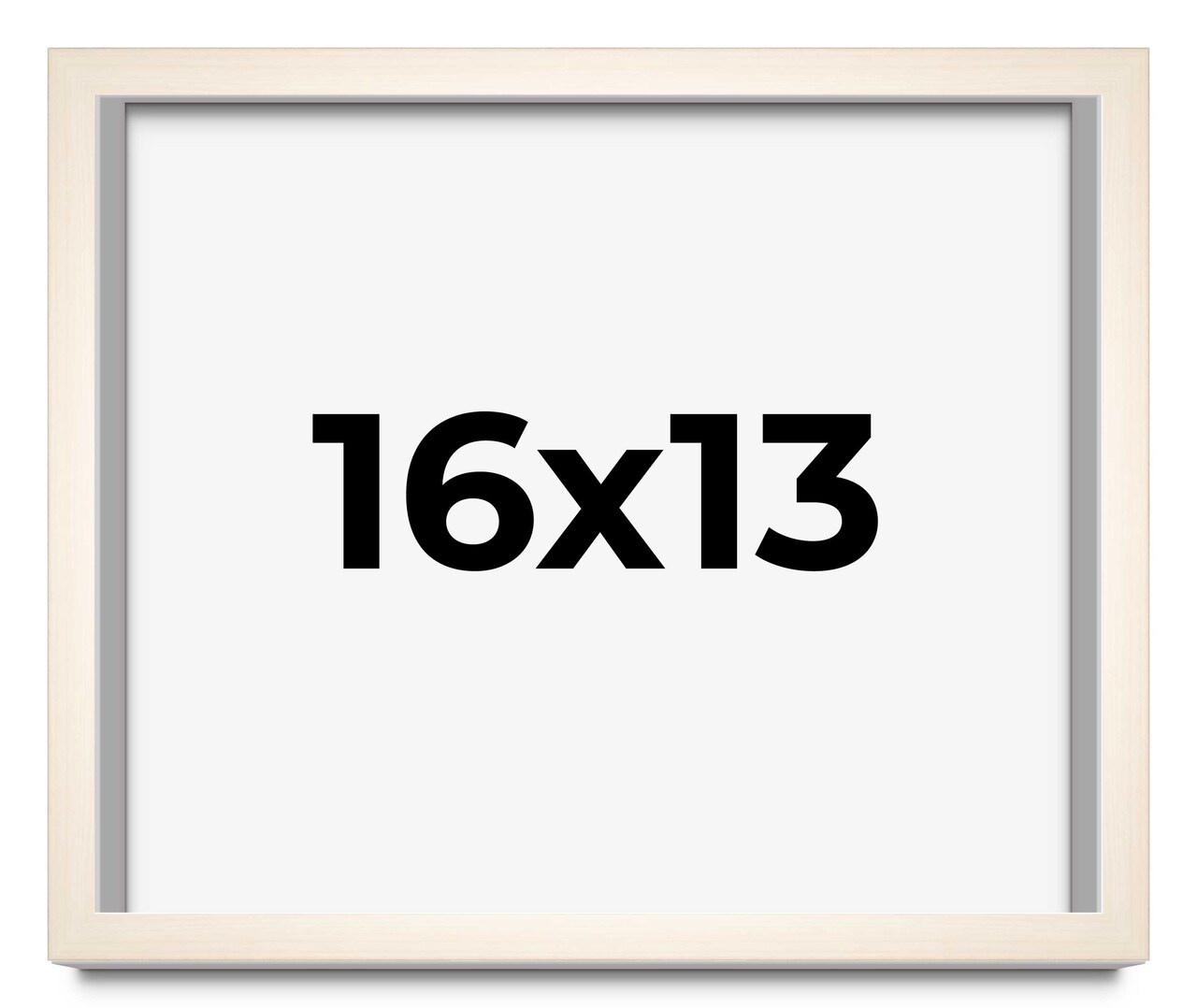 13x16 Minimalist Picture Frame with UV-Resistant Acrylic & Acid Free Backing, Available in 6 Finishes - Black, Brown, Silver, Grey, Natural, and White